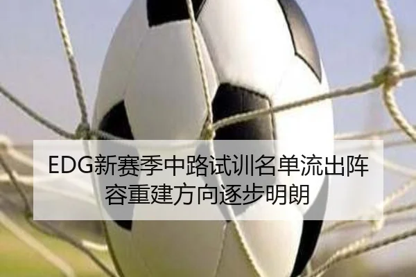 EDG新赛季中路试训名单流出阵容重建方向逐步明朗